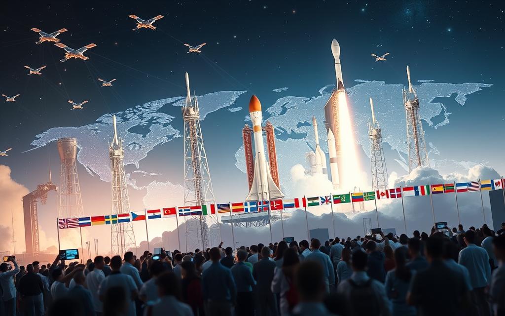 Global space technology collaborations